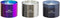 Wellmark giftbox kaars small set van 3: paars + zilver + donkergrijs metallic