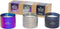 Wellmark giftbox kaars small set van 3: paars + zilver + donkergrijs metallic