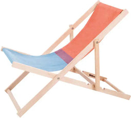 Weltevree | Beach Chair | Strandstoel Opvouwbaar, Tuinstoel, Campingstoel, Kampeer Stoel Strand | Beukenhout & Organisch Katoen | Geel/Groen