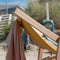 Weltevree | Beach Chair | Strandstoel Opvouwbaar, Tuinstoel, Campingstoel, Kampeer Stoel Strand | Beukenhout & Organisch Katoen | Rood/Blauw