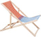Weltevree | Beach Chair | Strandstoel Opvouwbaar, Tuinstoel, Campingstoel, Kampeer Stoel Strand | Beukenhout & Organisch Katoen | Rood/Blauw