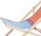 Weltevree | Beach Rocker | Schommelstoel Strand, Tuinstoel, Strandstoel Opvouwbaar, Campingstoel | Beukenhout & Organisch Katoen | Rood/Blauw