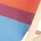 Weltevree | Beach Rocker | Schommelstoel Strand, Tuinstoel, Strandstoel Opvouwbaar, Campingstoel | Beukenhout & Organisch Katoen | Rood/Blauw