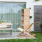 Weltevree | Beach Rocker | Schommelstoel Strand, Tuinstoel, Strandstoel Opvouwbaar, Campingstoel | Beukenhout & Organisch Katoen | Geel/Groen
