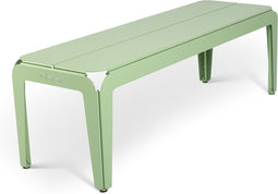 Weltevree | Bended Bench | Tuinbank | Buitenbank 3 Persoons | Aluminium Gepoedercoate Afwerking | Tuinmeubel | Lichtgroen RAL 6021