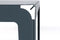 Weltevree | Bended Bench | Tuinbank | Buitenbank 3 Persoons | Aluminium Gepoedercoate Afwerking | Tuinmeubel | Grijsblauw RAL 5008