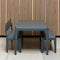 Weltevree | Bended Bench | Tuinbank | Buitenbank 3 Persoons | Aluminium Gepoedercoate Afwerking | Tuinmeubel | Grijsblauw RAL 5008