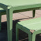 Weltevree | Bended Bench | Tuinbank | Buitenbank 3 Persoons | Aluminium Gepoedercoate Afwerking | Tuinmeubel | Lichtgroen RAL 6021
