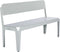 Weltevree | Bended Bench | Tuinbank met Rugleuning - Buitenbank 3 Persoons | Aluminium Gepoedercoate Afwerking | Tuinmeubel | Agaatgrijs RAL 7038