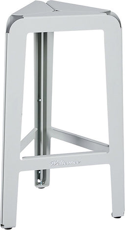 Weltevree | Bended Stool High | Hoge Stalen Bar Stoel Buiten | Tuinstoel, Barstoel | Gepoedercoat Staal | Agaatgrijs RAL 7038