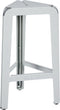 Weltevree | Bended Stool High | Hoge Stalen Bar Stoel Buiten | Tuinstoel, Barstoel | Gepoedercoat Staal | Agaatgrijs RAL 7038