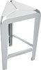 Weltevree | Bended Stool High | Hoge Stalen Bar Stoel Buiten | Tuinstoel, Barstoel | Gepoedercoat Staal | Agaatgrijs RAL 7038