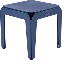 Weltevree | Bended Stool | Krukje buiten, Multifunctionele Kruk & Bijzettafel Buiten | Aluminium Gepoedercoat | Grijsblauw RAL 5008