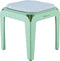 Weltevree | Bended Stool | Krukje buiten, Multifunctionele Kruk & Bijzettafel Buiten | Aluminium Gepoedercoat | Lichtgroen RAL 6021