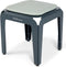 Weltevree | Bended Stool | Krukje buiten, Multifunctionele Kruk & Bijzettafel Buiten | Aluminium Gepoedercoat | Grijsblauw RAL 5008
