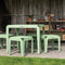Weltevree | Bended Stool | Krukje buiten, Multifunctionele Kruk & Bijzettafel Buiten | Aluminium Gepoedercoat | Agaatgrijs RAL 7038