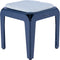 Weltevree | Bended Stool | Krukje buiten, Multifunctionele Kruk & Bijzettafel Buiten | Aluminium Gepoedercoat | Grijsblauw RAL 5008