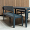 Weltevree | Bended Table | Aluminium Tuintafel 90 x 180 cm | Tuinmeubel, Buitentafel, Eettafel Buiten | Tuin Tafel 6 Personen | Grijsblauw