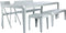 Weltevree | Bended Table | Aluminium Tuintafel 90 x 270 cm | Tuinmeubel, Buitentafel, Eettafel Buiten | Tuin Tafel 12 Personen | Agaatgrijs
