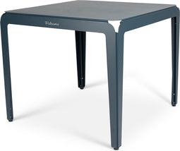 Weltevree | Bended Table | Aluminium Tuintafel 90 x 90 cm | Tuinmeubel, Buitentafel Vierkant, Eettafel Buiten | Tuin Tafel 4 Personen | Grijsblauw