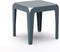Weltevree | Bended Table | Aluminium Tuintafel 90 x 90 cm | Tuinmeubel, Buitentafel Vierkant, Eettafel Buiten | Tuin Tafel 4 Personen | Grijsblauw