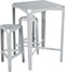 Weltevree | Bended Table High | Hoge Stalen Bar Tafel Buiten | Tuintafel, Bartafel | Gepoedercoat Staal | Agaatgrijs RAL 7038