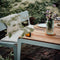 Weltevree | Bended Table Wood | Duurzame Tuintafel Hout & Staal 90 x 220 cm | Eettafel Buiten Essenhout, Tuinmeubel | Tuin Tafel 8 Personen | Agaatgrijs