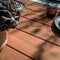 Weltevree | Bended Table Wood | Duurzame Tuintafel Hout & Staal 90 x 220 cm | Eettafel Buiten Essenhout, Tuinmeubel | Tuin Tafel 8 Personen | Agaatgrijs