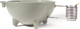 Weltevree | Dutchtub Original | Hottub Houtgestookt | Jacuzzi, Zwembad, Bad Voor Buiten | Kiezelgrijs RAL 7032 | Polyester | Hottub voor Buiten | 600 Liter