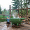 Weltevree | Dutchtub Original | Hottub Houtgestookt | Jacuzzi, Zwembad, Bad Voor Buiten | Olijfgroen RAL 6011 | Polyester | Hottub voor Buiten | 600 Liter