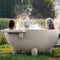 Weltevree | Dutchtub Original | Hottub Houtgestookt | Jacuzzi, Zwembad, Bad Voor Buiten | Kiezelgrijs RAL 7032 | Polyester | Hottub voor Buiten | 600 Liter