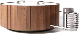 Weltevree | Dutchtub Wood | Hottub Houtgestookt | Duurzaam Thermisch Gemodificeerd Essenhout | Jacuzzi, Zwembad, Hottub voor buiten | Houten Plato Panelen