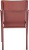 Weltevree | Flip Up Chair | Buitenstoel, Design Tuinstoel met Opklapbare Zitting | Aluminium | Gepoedercoat | Rood RAL 3009