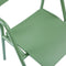 Weltevree | Flip Up Chair | Buitenstoel, Design Tuinstoel met Opklapbare Zitting | Aluminium | Gepoedercoat | Olijfgroen RAL 6011
