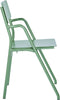 Weltevree | Flip Up Chair | Buitenstoel, Design Tuinstoel met Opklapbare Zitting | Aluminium | Gepoedercoat | Olijfgroen RAL 6011