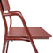 Weltevree | Flip Up Chair | Buitenstoel, Design Tuinstoel met Opklapbare Zitting | Aluminium | Gepoedercoat | Rood RAL 3009