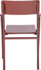 Weltevree | Flip Up Chair | Buitenstoel, Design Tuinstoel met Opklapbare Zitting | Aluminium | Gepoedercoat | Rood RAL 3009