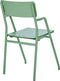 Weltevree | Flip Up Chair | Buitenstoel, Design Tuinstoel met Opklapbare Zitting | Aluminium | Gepoedercoat | Olijfgroen RAL 6011