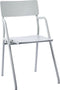 Weltevree | Flip Up Chair | Buitenstoel, Design Tuinstoel met Opklapbare Zitting | Aluminium | Gepoedercoat | Agaatgrijs RAL 7038
