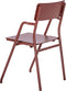 Weltevree | Flip Up Chair | Buitenstoel, Design Tuinstoel met Opklapbare Zitting | Aluminium | Gepoedercoat | Rood RAL 3009