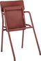 Weltevree | Flip Up Chair | Buitenstoel, Design Tuinstoel met Opklapbare Zitting | Aluminium | Gepoedercoat | Rood RAL 3009