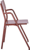 Weltevree | Flip Up Chair | Buitenstoel, Design Tuinstoel met Opklapbare Zitting | Aluminium | Gepoedercoat | Rood RAL 3009