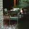 Weltevree | Flip Up Chair | Buitenstoel, Design Tuinstoel met Opklapbare Zitting | Aluminium | Gepoedercoat | Rood RAL 3009