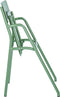 Weltevree | Flip Up Chair | Buitenstoel, Design Tuinstoel met Opklapbare Zitting | Aluminium | Gepoedercoat | Olijfgroen RAL 6011