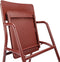 Weltevree | Flip Up Chair | Buitenstoel, Design Tuinstoel met Opklapbare Zitting | Aluminium | Gepoedercoat | Rood RAL 3009