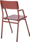 Weltevree | Flip Up Chair | Buitenstoel, Design Tuinstoel met Opklapbare Zitting | Aluminium | Gepoedercoat | Rood RAL 3009
