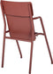 Weltevree | Flip Up Chair | Buitenstoel, Design Tuinstoel met Opklapbare Zitting | Aluminium | Gepoedercoat | Rood RAL 3009