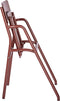 Weltevree | Flip Up Chair | Buitenstoel, Design Tuinstoel met Opklapbare Zitting | Aluminium | Gepoedercoat | Rood RAL 3009