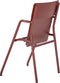 Weltevree | Flip Up Chair | Buitenstoel, Design Tuinstoel met Opklapbare Zitting | Aluminium | Gepoedercoat | Rood RAL 3009