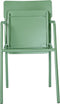 Weltevree | Flip Up Chair | Buitenstoel, Design Tuinstoel met Opklapbare Zitting | Aluminium | Gepoedercoat | Olijfgroen RAL 6011
